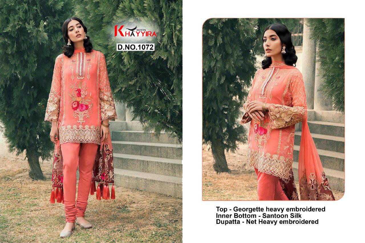 PAKISTANI SUITS D NO 1072 BY KHAYYIRA